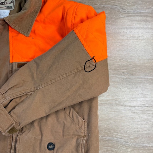 Vtg Woolrich Field Hunting Jacket Large Blaze Orange Heritage Workwear Gorpcore - Picture 12 of 14